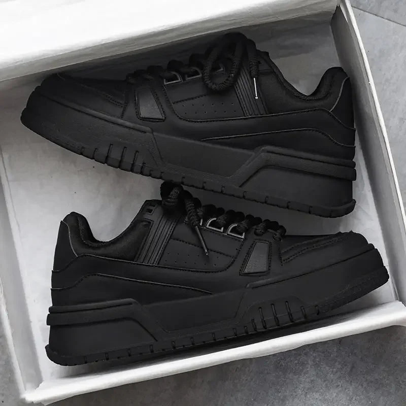 Heren hardloopsneakers op plateauzool — polyester