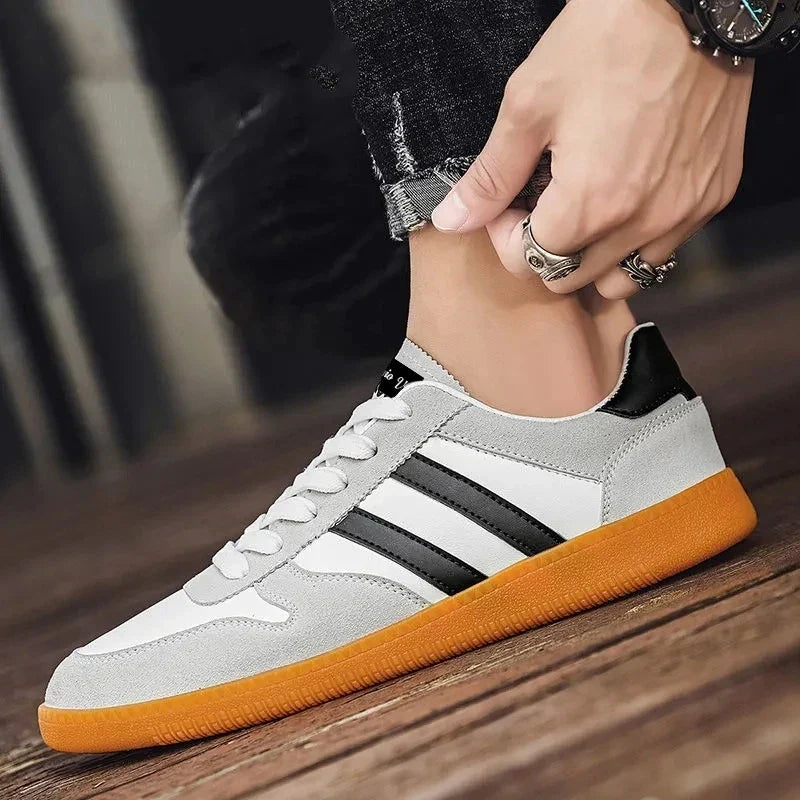 Heren boardsneakers met dikke zool