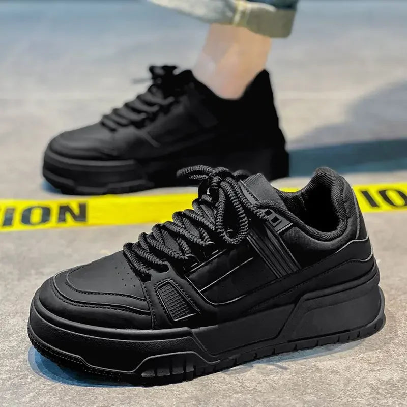 Heren hardloopsneakers op plateauzool — pu