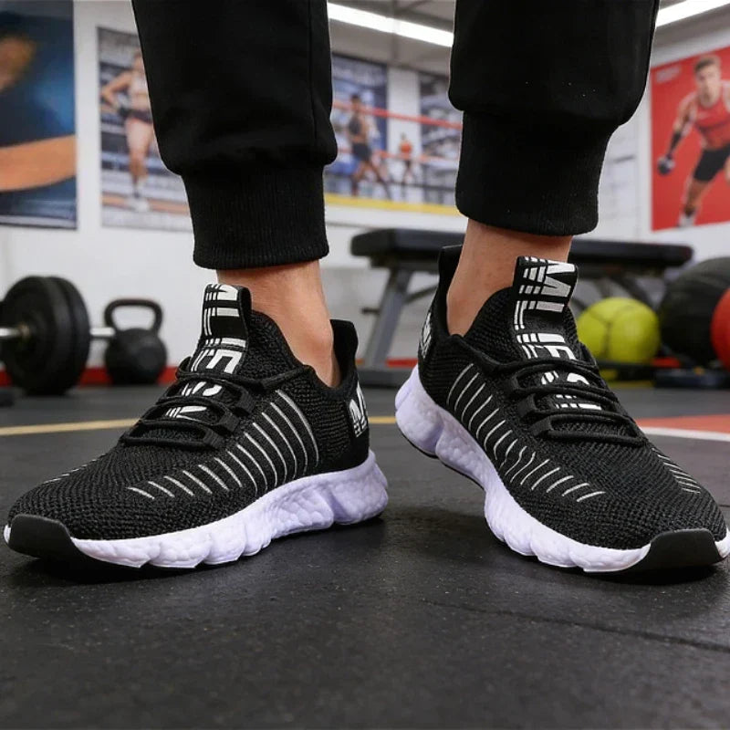 Heren hardloopsneakers, ademend